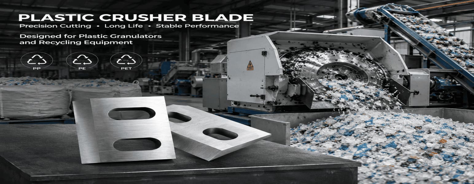 Cr12MoV Granulator Blades Precision ground cutting edge of plastic granulator blades